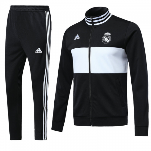 Real Madrid 18/19 N98 Training Jacket Tracksuit Black With Pants